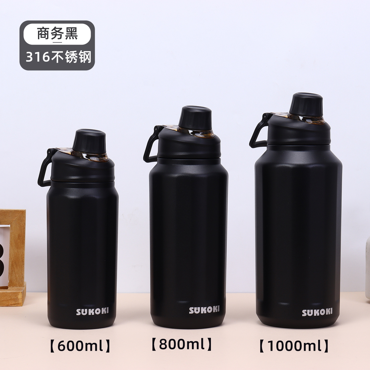 Hervidor térmico 316 acero inoxidable gran capacidad botella deportiva viaje automóvil uso exterior