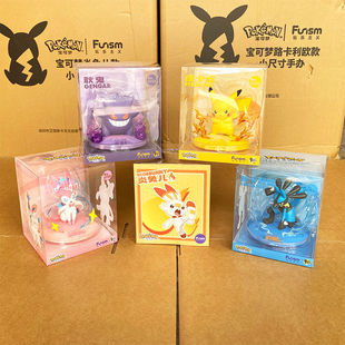 Playful Pokémon Figure Gengar Style Pikachu Doll Kidsren's Toy Ornaments Eevee Peripheral Small Size