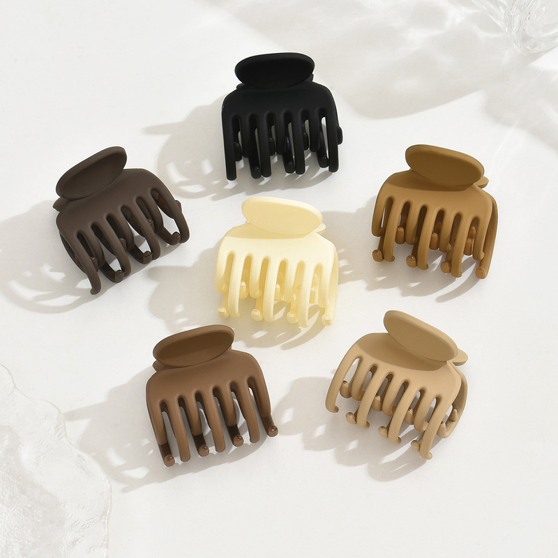 4cm medium and small double-row teeth Amazon hot cross-border wholesale simple hair accessories women's half-tied high cranial top ponies clip 4cm medium and small double-row teeth Amazon hot cross-border wholesale simple hair accessories women's half-tied high cranial top ponies clip