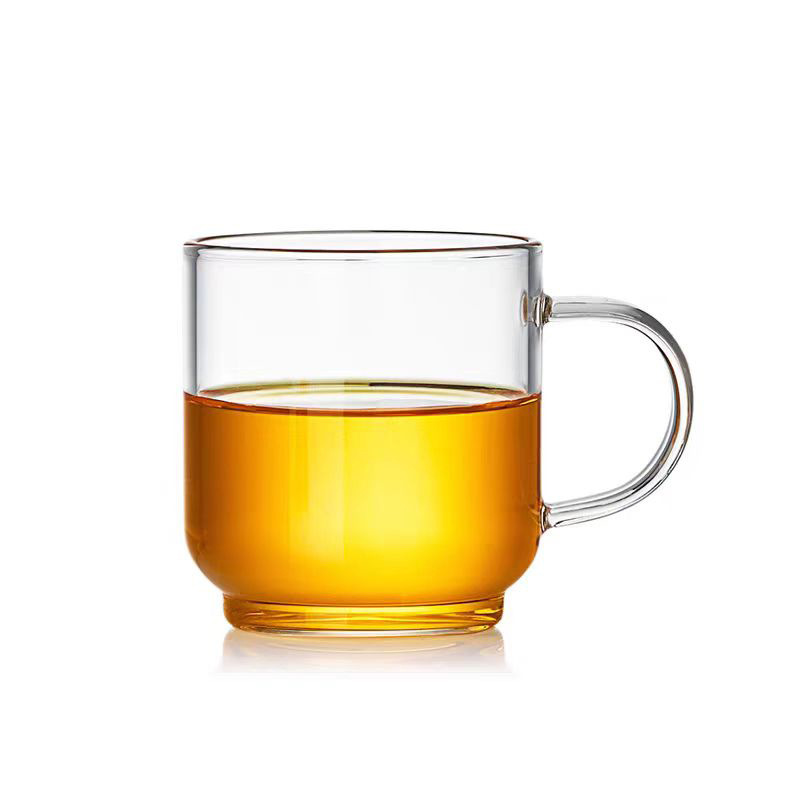 定制透明玻璃小茶杯新品耐热功夫茶具泡茶杯子高硼硅带把手品茗杯|undefined