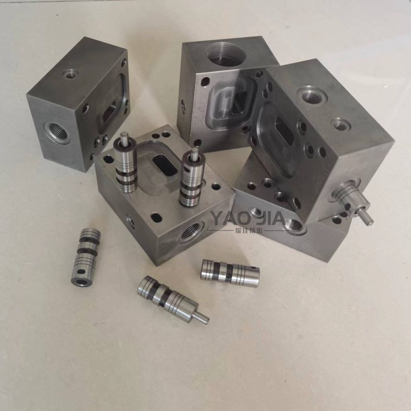 液压油路块 液压阀油路块内孔珩磨研磨加工 外圆磨无心磨对外加工