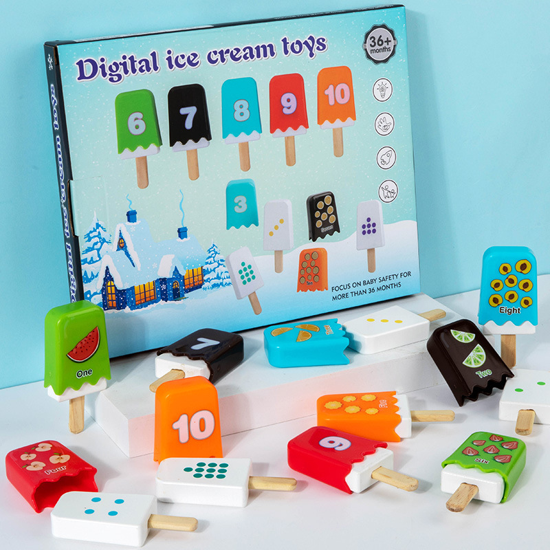 Juego de cocina de juguete de helado de helado para niños 3-6 años regalo de cumpleaños para niñas image 4