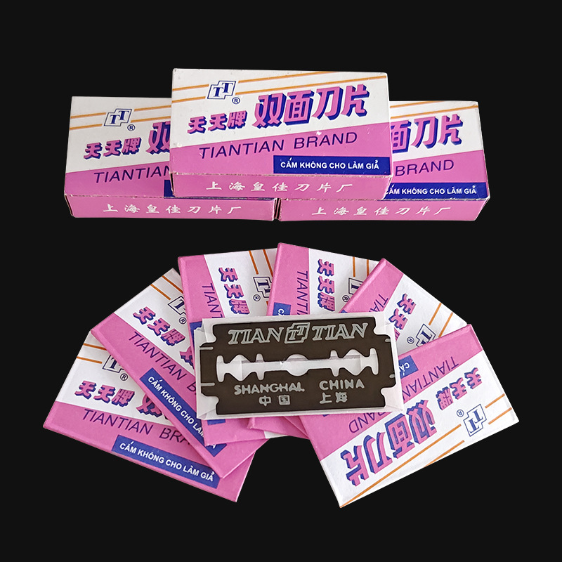 Stainless Steel Razor Blade Old-Fashioned Manual Double-Sided Blade Shaving Razor Barber Shop Tools Wholesale Stainless Steel Razor Blade Old-Fashioned Manual Double-Sided Blade Shaving Razor Barber Shop Tools Wholesale