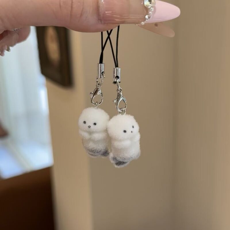Cute Sea Otter Pendant Niche Ugly-Cute Healing Plush Sea Otter Keychain Phone Accessory Cute High-Value