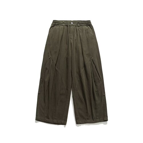 Workwear Pants for Men - Spring and Autumn Season Trendy Loose Drawstring Ankle Pants - Hong Kong Style Ins Fashion Streetwear Sporty Casual Pants