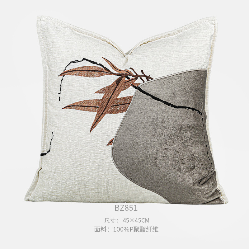 45x45cm [메이플] 아플리케 자수 사각베개