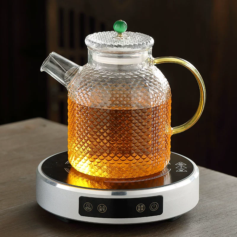 Glass teapot, capacious fruit flavored tea for home use, tea set