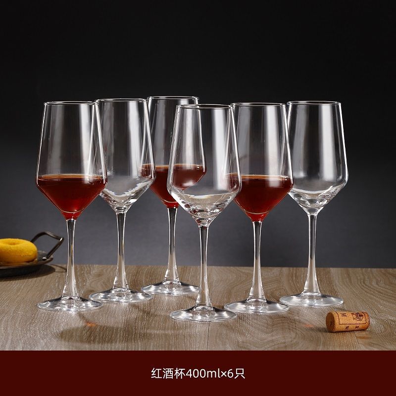 Copa de vino tinto de alto valor de manzana verde Copa de vino de vidrio sin plomo Juego de lujo ligero para el hogar Copa de uva decantador