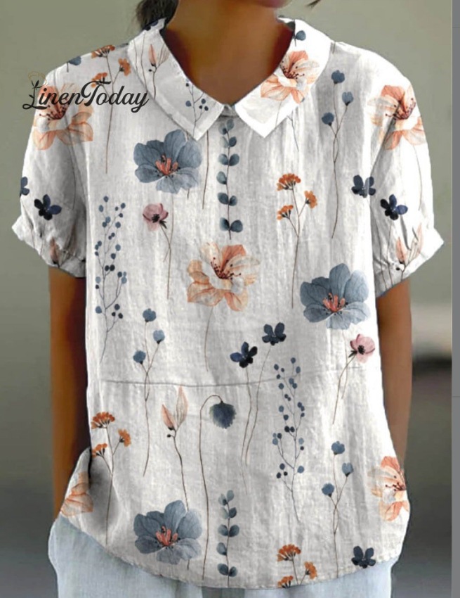 Fuente de fábrica de comercio exterior estación independiente de burbujas de verano monzón camisa de manga corta camisa de flores