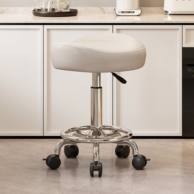 Mover la silla de la barra de elevación cómoda silla de peluquería cocina silla giratoria respaldo de la recepción caja registradora gran taburete silla de montar