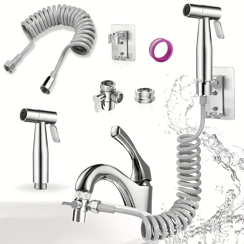 Faucet Sprayer Set with No-Drill Water Diverter Valve, Water Purifier, Kitchen Faucet Adapter