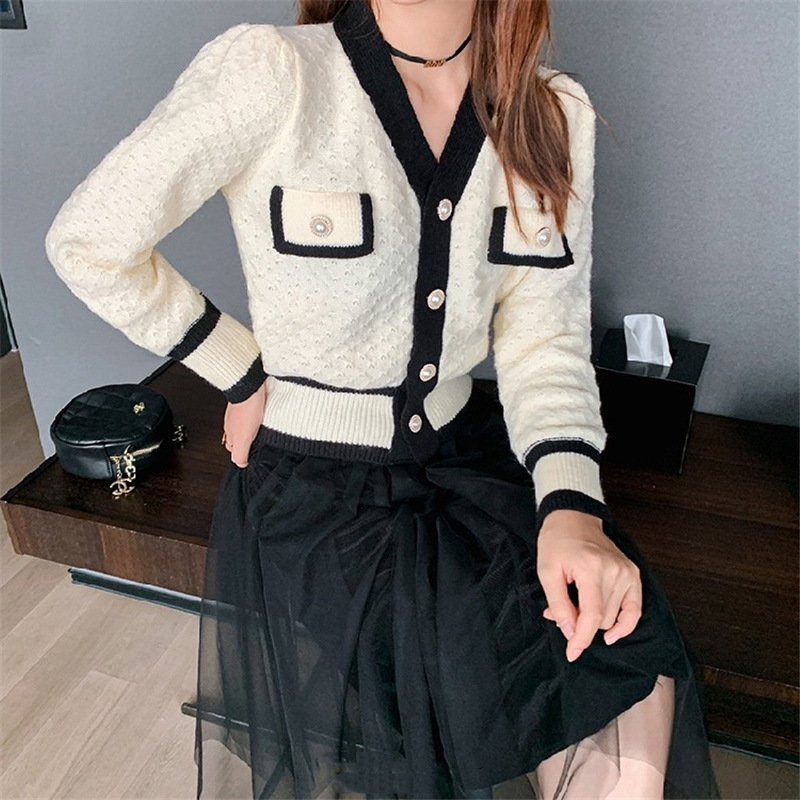 Women's Sweater Long Sleeve Sweaters & Cardigans Elegant Vintage Style Color Block display picture 3