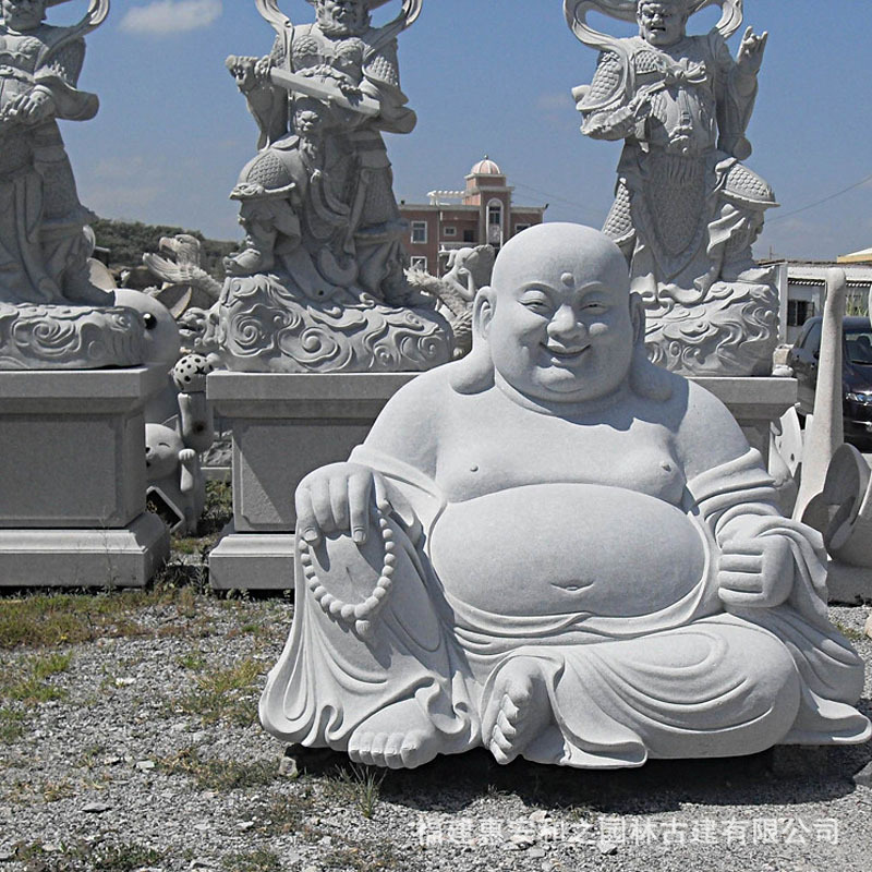 石雕弥勒佛清代早期 大肚弥勒佛石像 自有矿山多种石材任选