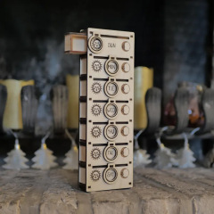 跨境 Pill Organizer 7天早晚药丸整理盒木质工艺品摆件节日礼物
