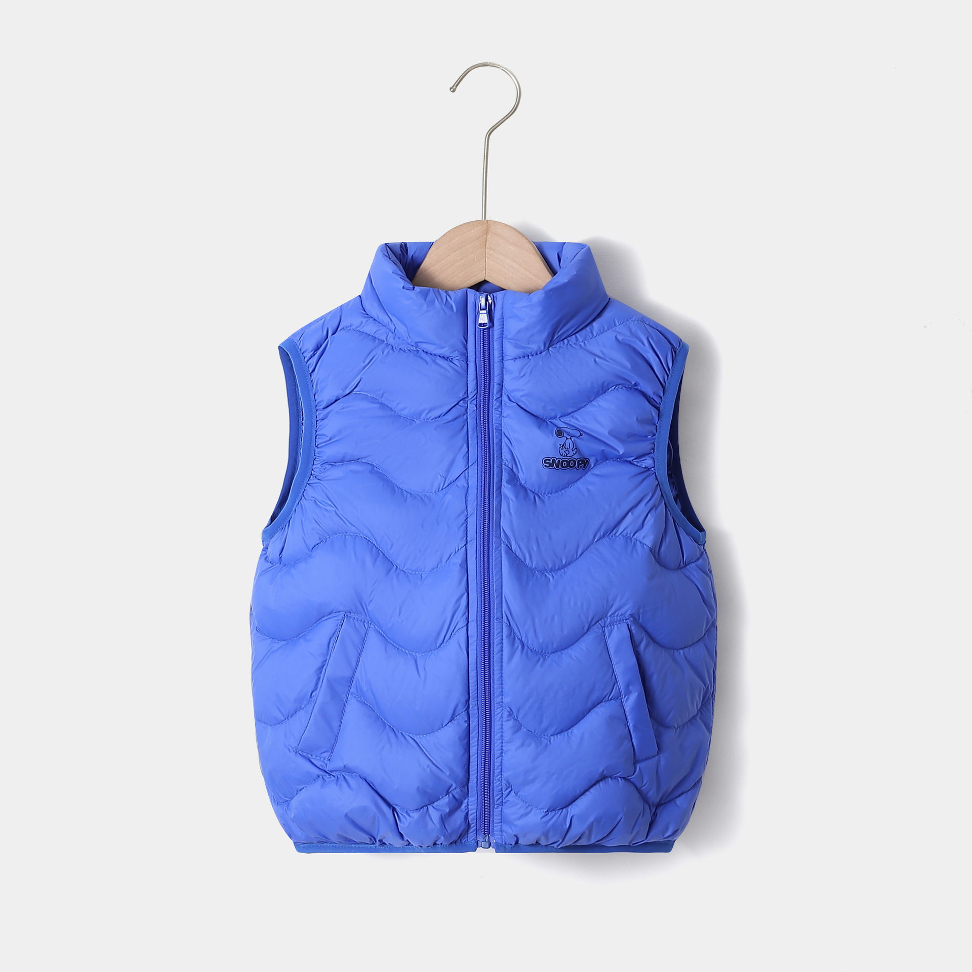 2024 nuevo estilo coreano de los niños abajo chaleco 90 pato blanco abajo collar abajo chaleco niñas chaleco invierno desgaste exterior