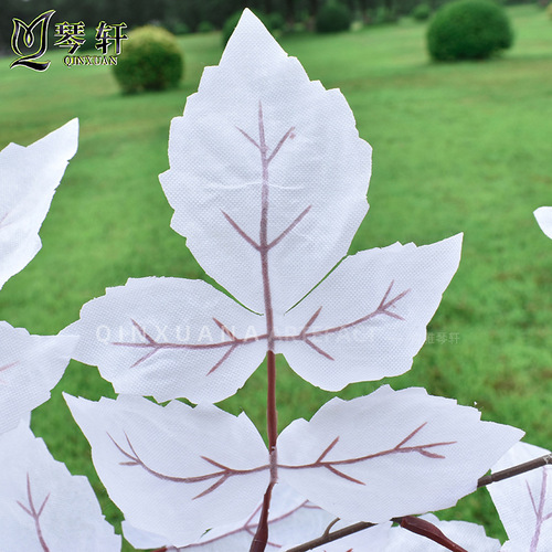 Bluebird Leaf Artificial Flower Wedding Decoration Green Plant Fake Flower Wholesale Home Soft Decoration Ceiling Flower Path Guide Leaf Material 