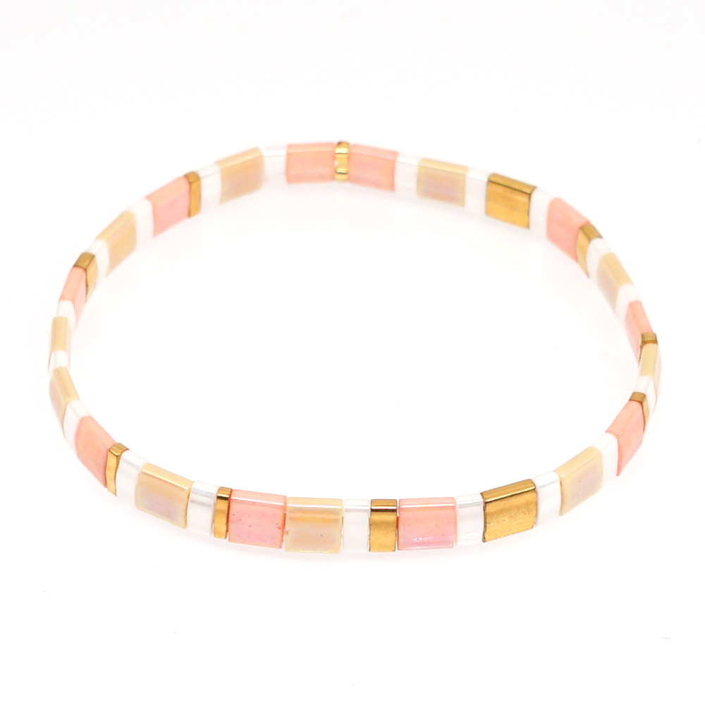 Nihaojewelry Wholesale Jewelry Simple Bohemian Multi-layered Woven Gold Beads Bracelets display picture 12
