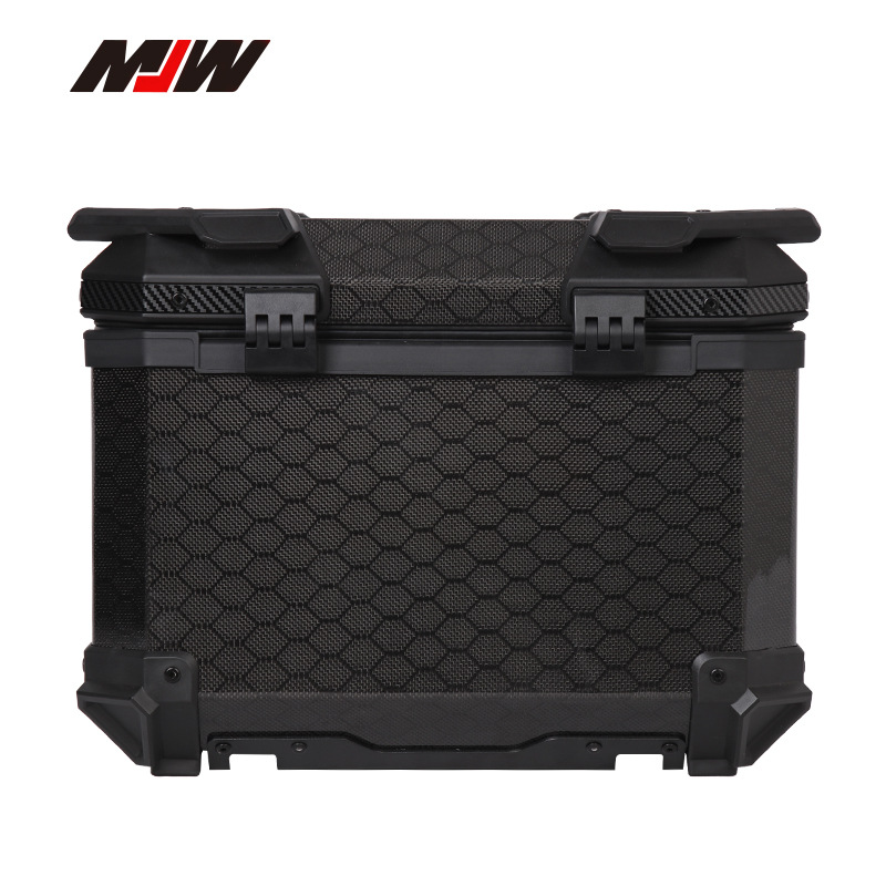 Clase aeroespacial 12K caja trasera de fibra de carbono aleación de aluminio caja trasera de motocicleta de gran capacidad scooter baúl de coche eléctrico