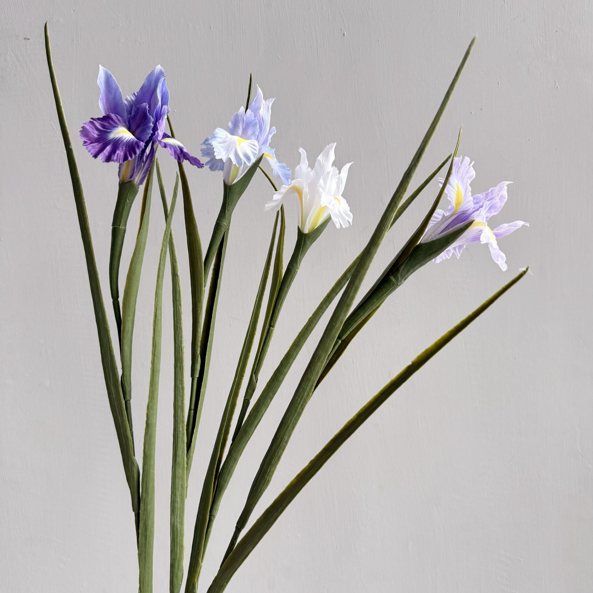 高仿真小鸢尾婚庆花艺家居装饰客厅餐桌摆件爱丽丝花艺紫色爱尔兰