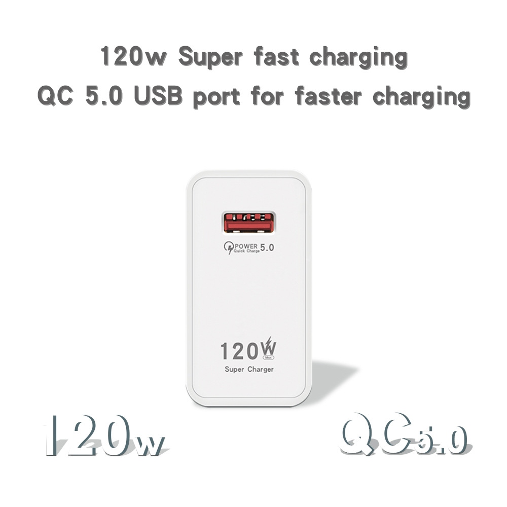120W Super carga rápida cargador estándar británico europeo y americano adecuado para xiaomi 12/12pro Super flash cabeza de carga