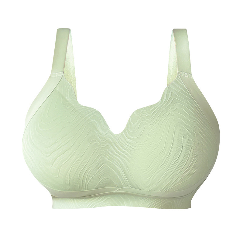 Underwear, push up bra, supporting lace wireless bra, plus size