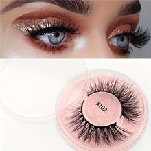 Z 33431 Pink Card Natural False Eyelashes ��ɫ�ٽ�ë �羳ר
