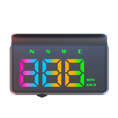 Newly Upgraded Universal Car Hud Head-Up Display Gps Speed Display Kmh/Mph Cross-Border Hot-Selling Model W2S (Vehicle HUD) - color