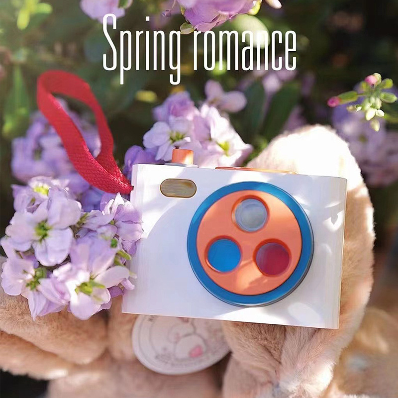 (2개) 국경 간 시뮬레이션 카메라 장난감 회전 컬러 인지 카메라 라이트 뮤직 컬러 계몽주의 어린이 교육 조기 교육