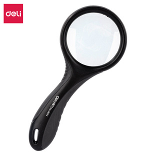 Deli 9094 Magnifying Glass Handheld 3X Elderly Mixed Color Reading Magnifying Glass 6X Kidsren's Observation Mirror Wholesale