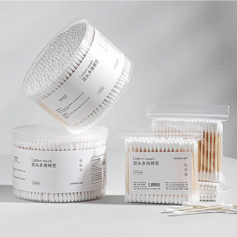 Disposable double-sided children's cotton swabs