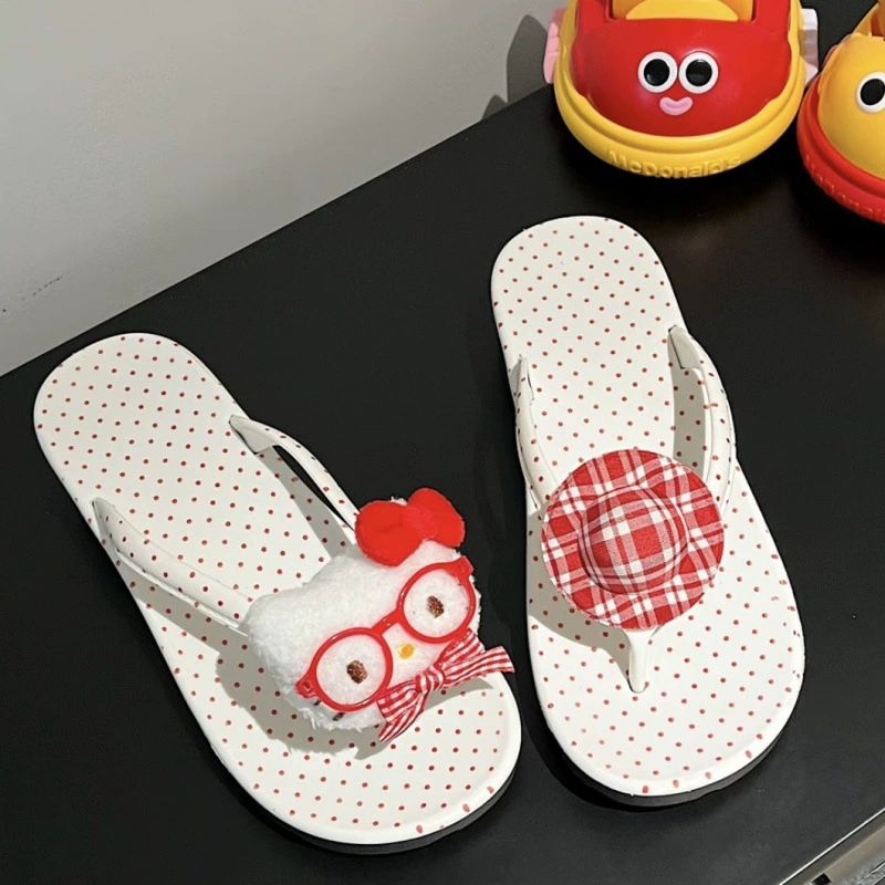 Hello Kitty, очки, тапочки, шлепанцы, пляжные сланцы