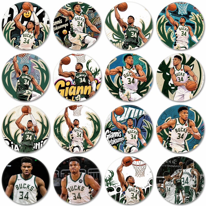 Cross-Border Supply Nba Basketball Star Giannis Antetokounmpo Badge Wholesale Cross-Border Supply Nba Basketball Star Giannis Antetokounmpo Badge Wholesale
