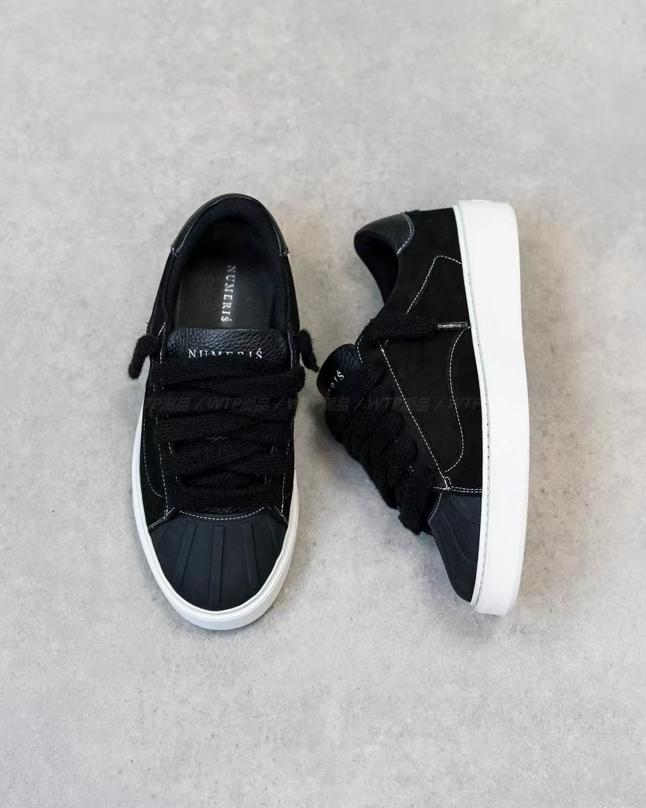 Números zapatos de hombre zapatos casuales skate planas redondas lazos clásicos versátiles skate de cuero