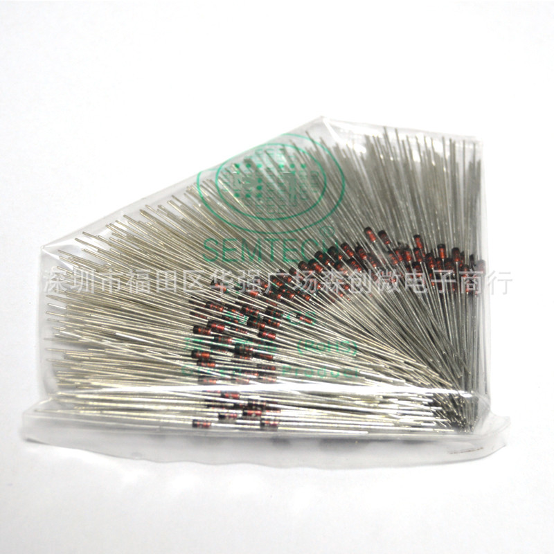 全新直插件1N4148 封装DO35 IN4148 开关二级管 直插玻璃二极管