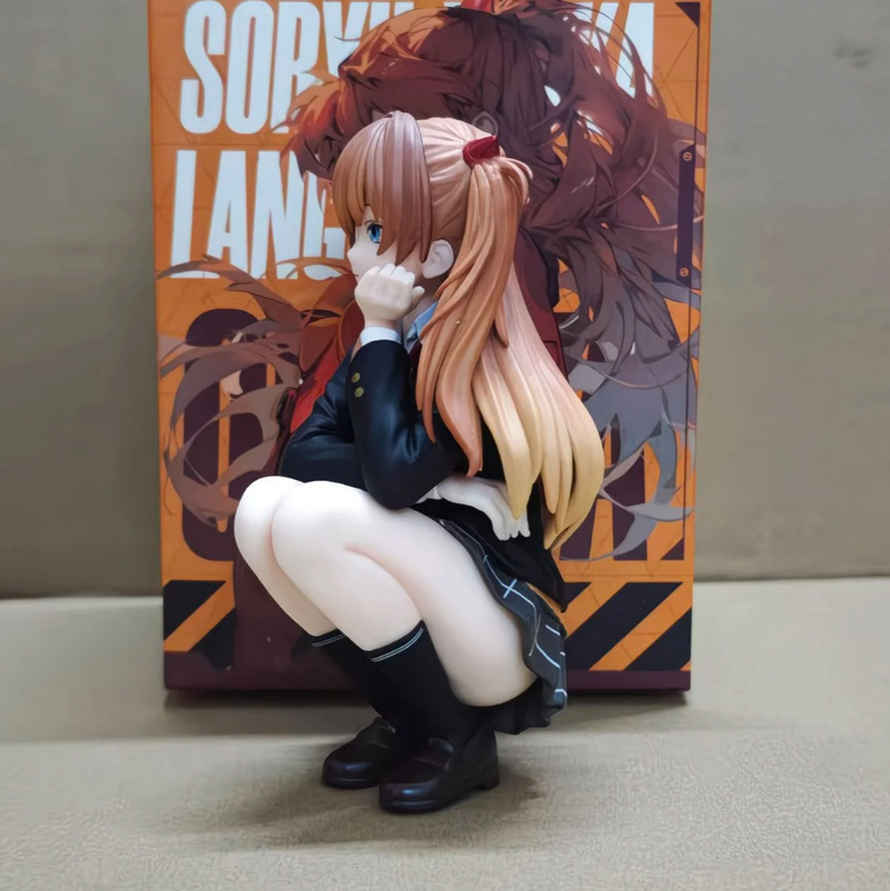 Neon Genesis Evangelion Academy-Style Asuka Beauty Anime Model Figure 2D Trendy Toy Decoration