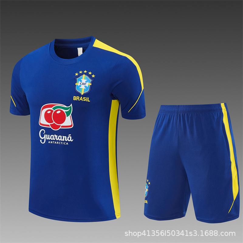 2627 temporada Barcelona Real Madrid Argentina Brasil España fútbol de manga corta trajes de entrenamiento para adultos equipo nacional