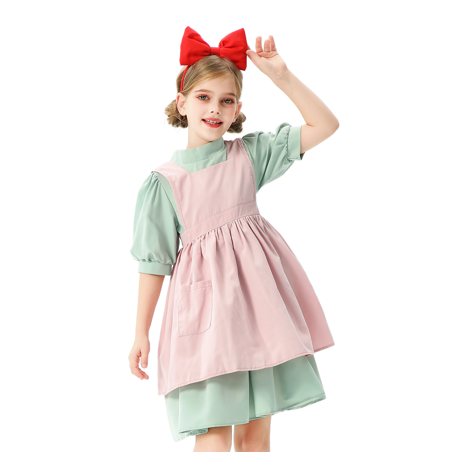 Halloween Children's Costume Witch House Urgent Pastoral Maid Costume dress Miyazaki Girls' Performance Costume