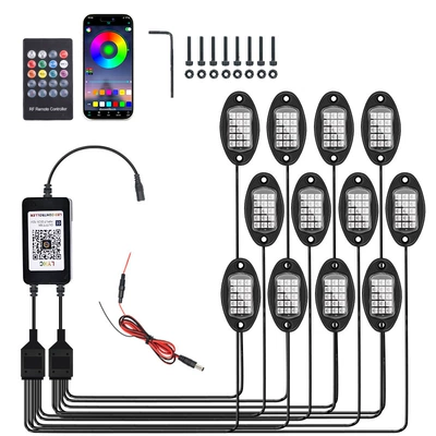 Other lights, Vehicle Chassis Lights Modified to - straight-outlet-app-remote-control-one-drag-12