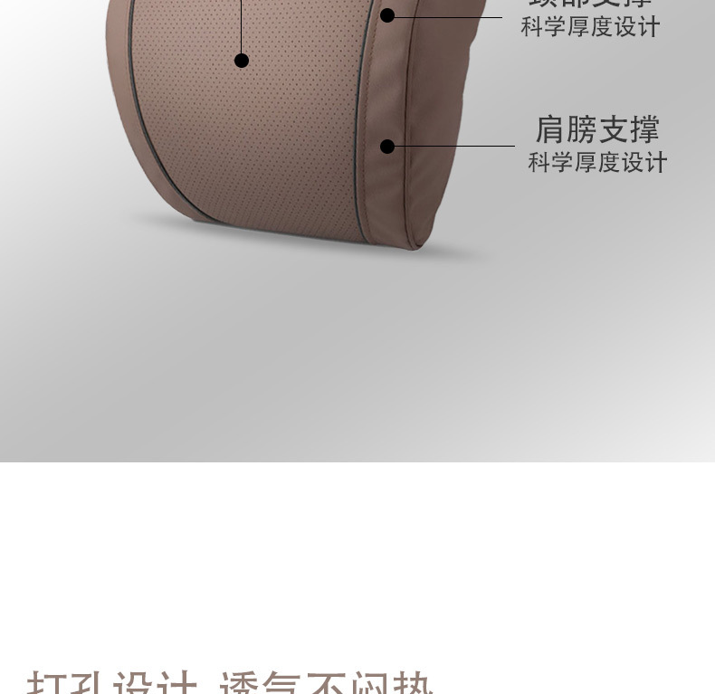 Car Headrest and Neck Pillow Suitable for Ideal Tesla Headrest and Lumbar Support, Adjustable Removable Pillowcase, Universal for All Seasons