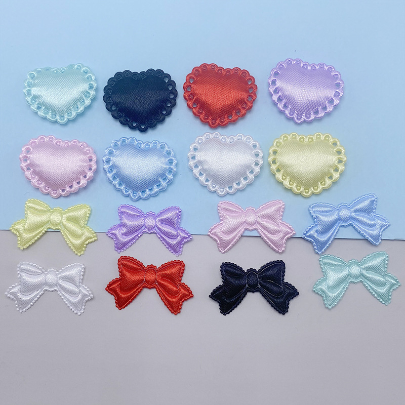 Bracelet Accessories Cute Light-Colored Satin Heart Bow Handmade DIY Jewelry Bar Support Hairpin Guka Accessories Bracelet Accessories Cute Light-Colored Satin Heart Bow Handmade DIY Jewelry Bar Support Hairpin Guka Accessories
