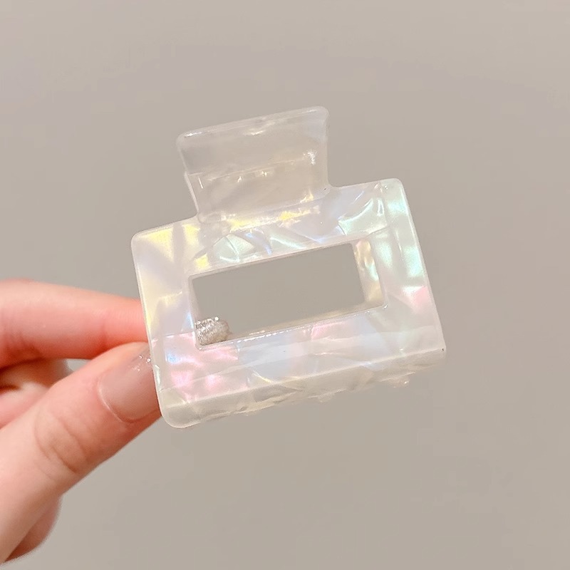 Fantástica de color sirena de peces, clips de agarre de alta calidad para mujeres, cabeza media, clips de cabello cuadrado, toque de tiburón