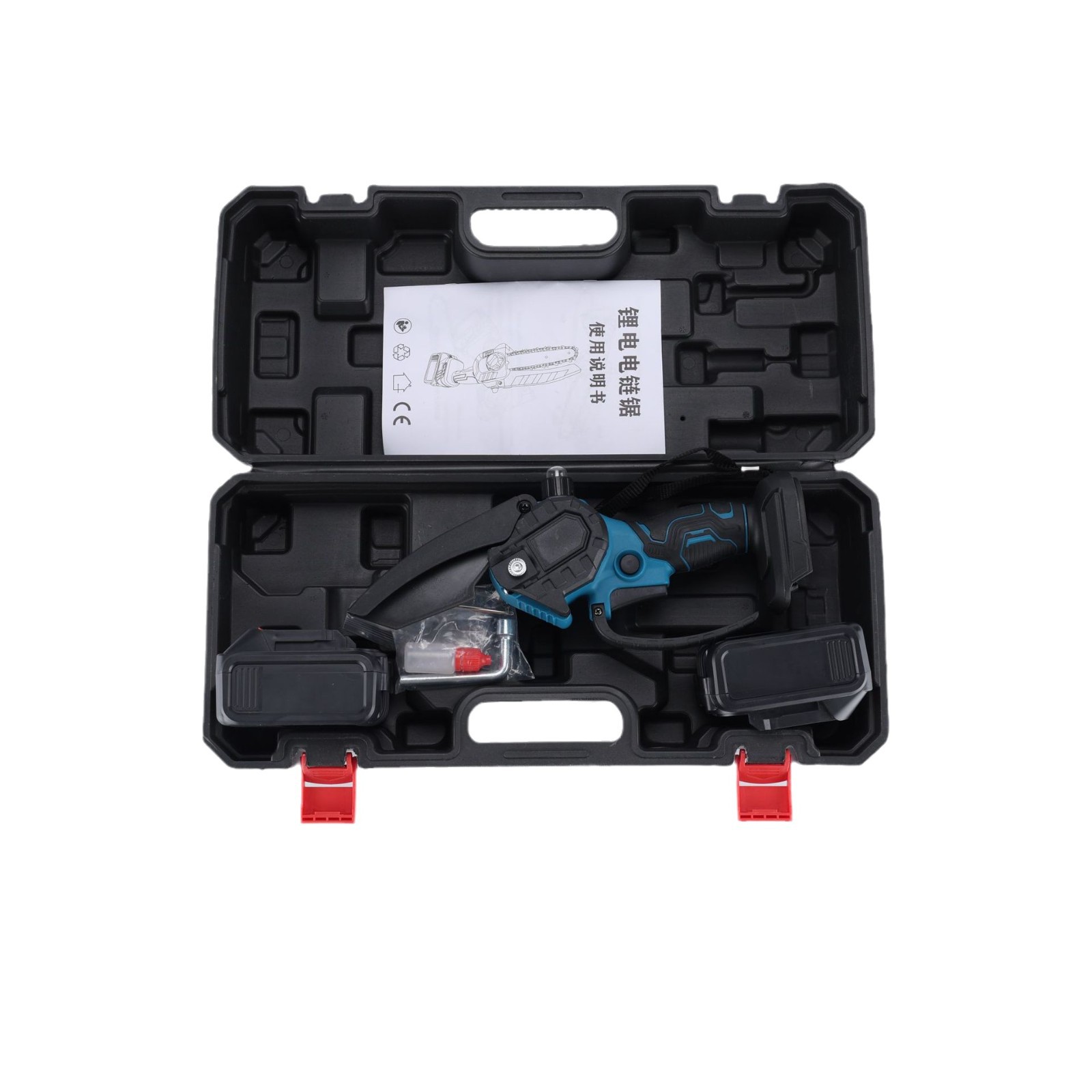 Mini sierra de mano de 4 pulgadas con olla de aceite transfronteriza, comercio exterior, sierra de poda de jardín para carpintería de 6 pulgadas, juego de motosierra eléctrica de alta potencia