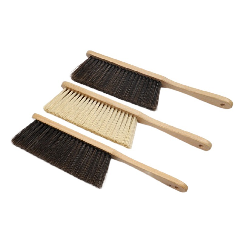 Fábrica al por mayor cepillo de cama de madera maciza hogar sofá cama cepillo de limpieza hogar dormitorio eliminación de polvo cepillo de cama de pelo suave