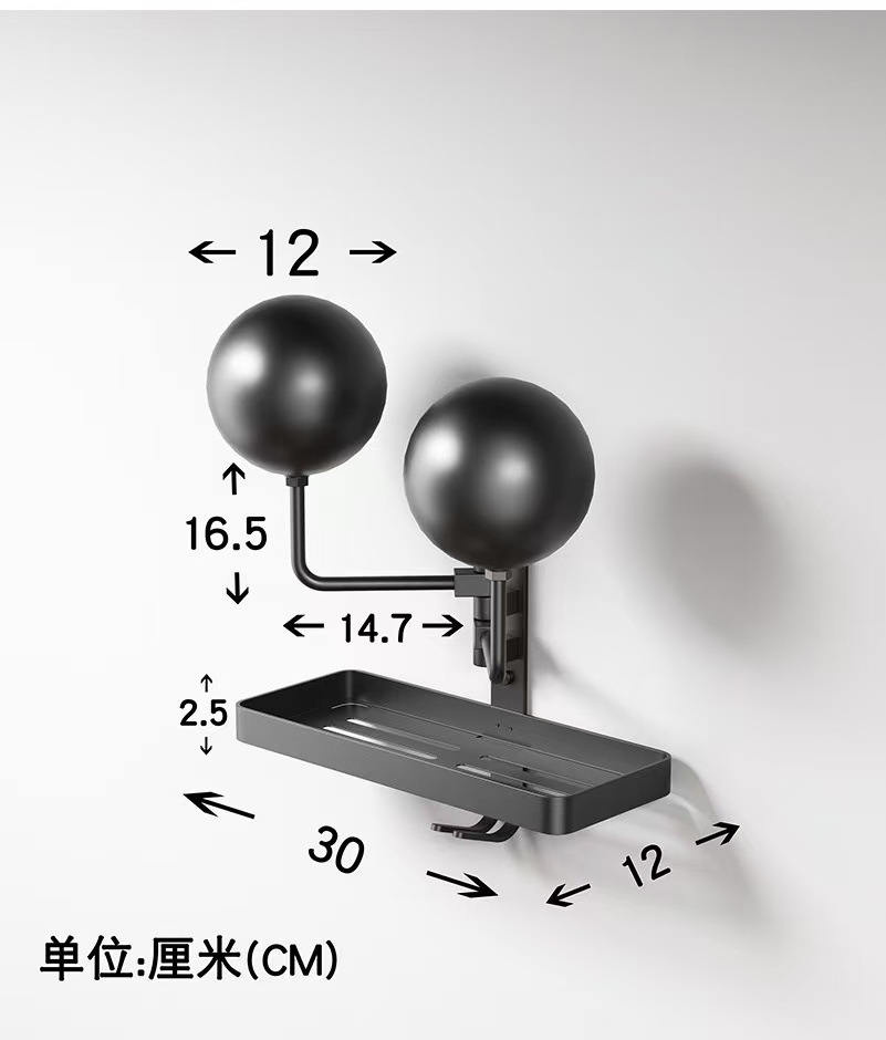 Wall-Mounted Motorcycle Helmet Rack Suitable for a Variety of Helmet Brackets, Punch-Free Display Rack, Hat Storage and Anti-Deformation