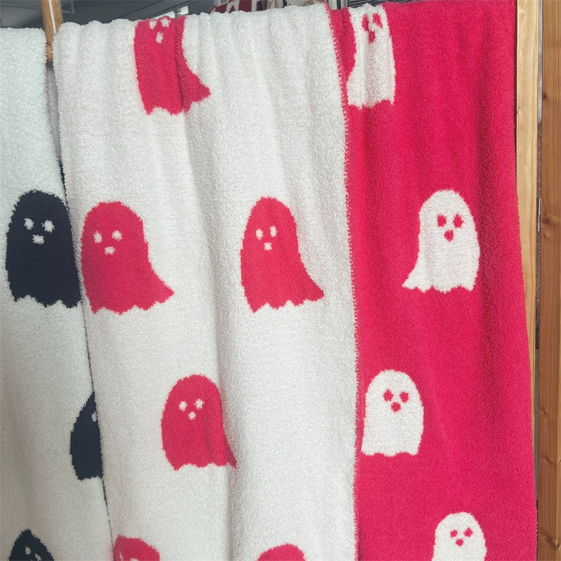 Ghost duvet, knitted sofa, halloween
