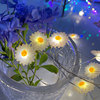 LED chrysanthemum shape light string three -dimensional daisy decorative lamp Creative romantic chrysanthemum buckle festive Christmas copper light