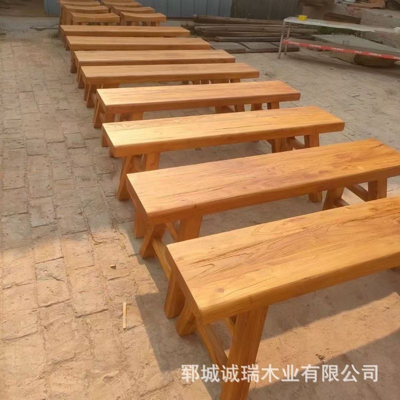老榆木沙发椅诧寂风单人躺椅民宿实木落地靠背板凳榻榻米咖啡餐椅|undefined