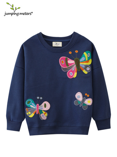 Cross-border supply, autumn new products, girls 'sweaters, European and American style, cartoon embroidery, small and medium-sized children's sweaters, cute girls' tops