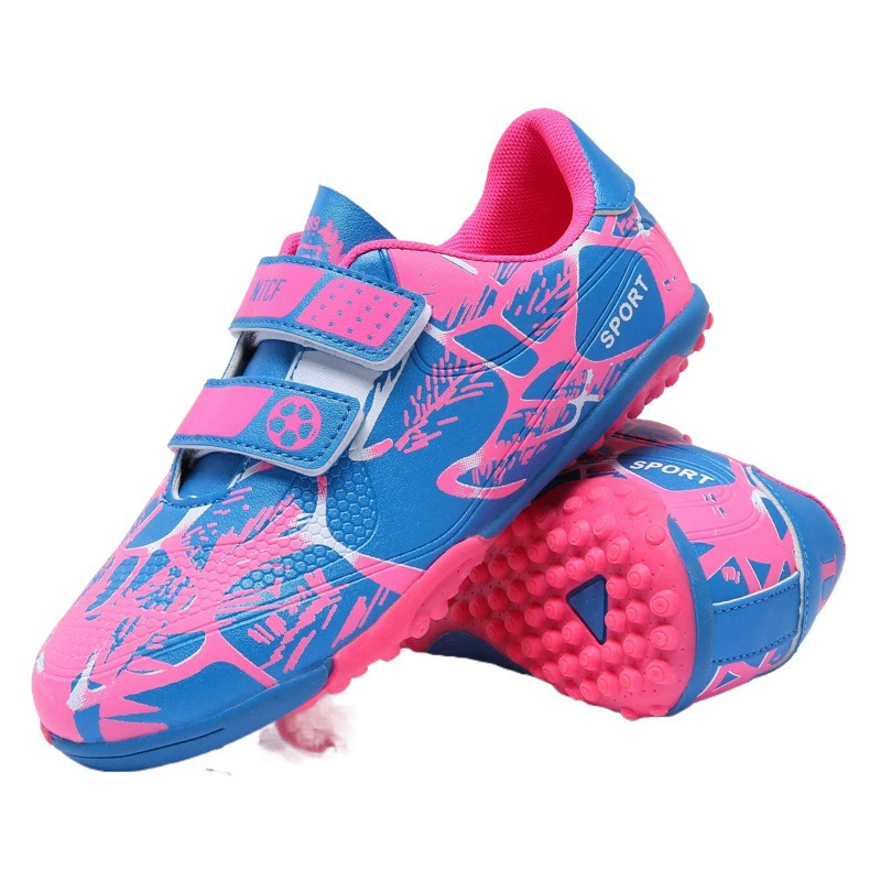 Фабричная прямая футбольная обувь на крючках и петлях, Детские мужские и женские сломанные ногти, тренировочные кроссовки с искусственной травой, поколение волос