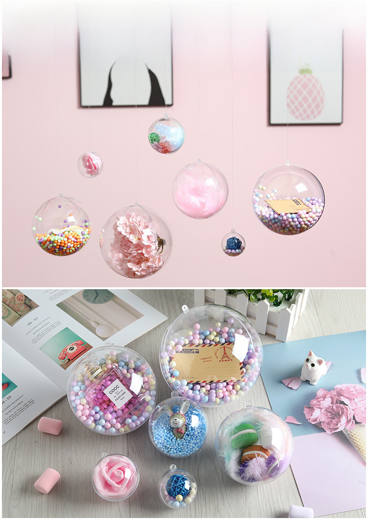 Clear Plastic Ornament Ball For Christmas Tree Decoration_voghion.com
